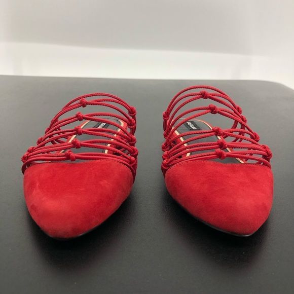 Jaggar Series Knotted Slide in Coral Flat Sandals - Picture 4 of 13
